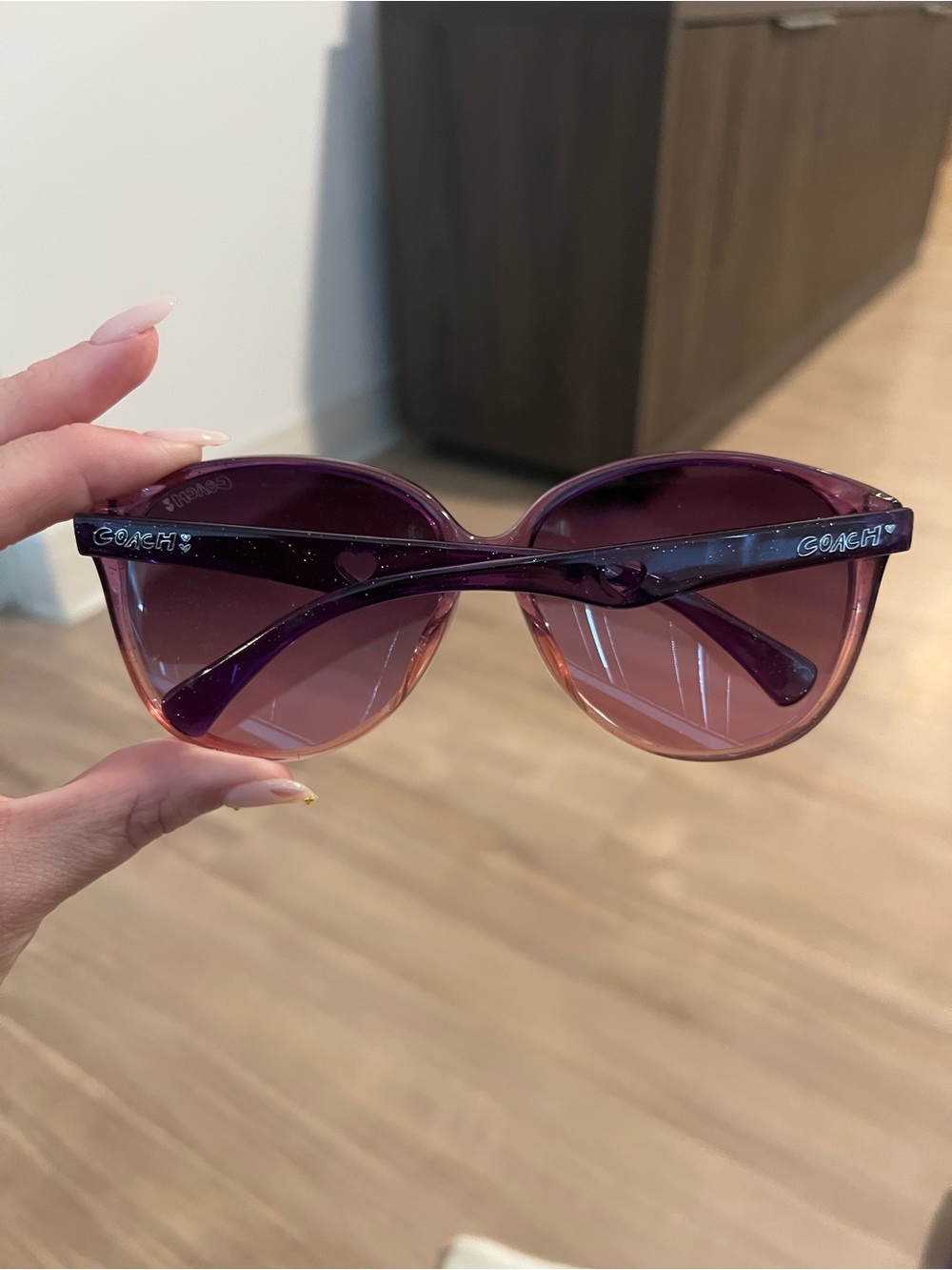 Vintage Coach Poppy Pink Purple Sunglasses
